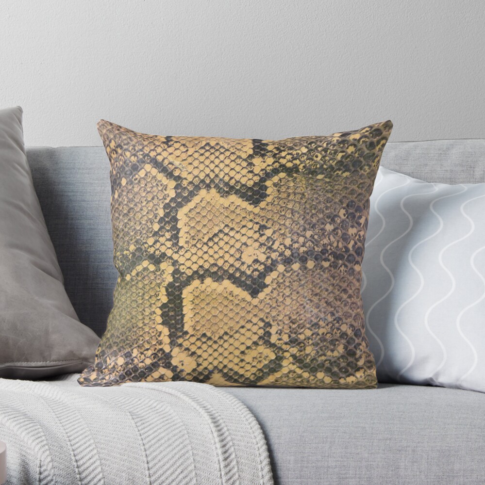 Snakeskin Throw Pillow