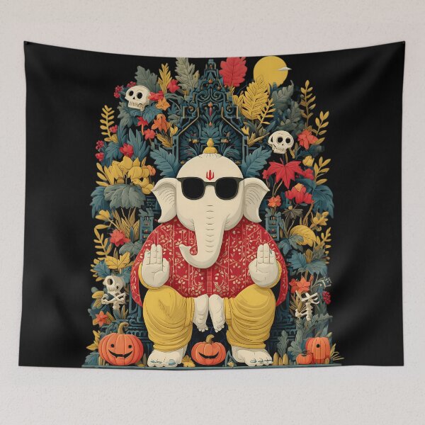 Item preview, Ganesha Sacred Garden Vision – Halloween Art designed and sold by PANNARUK .