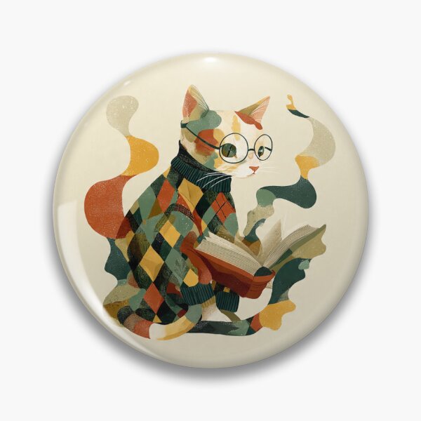 Item preview, Cozy reading cat - Goodreads bookmark challenge prize! designed and sold by 1CraftySquirrel.