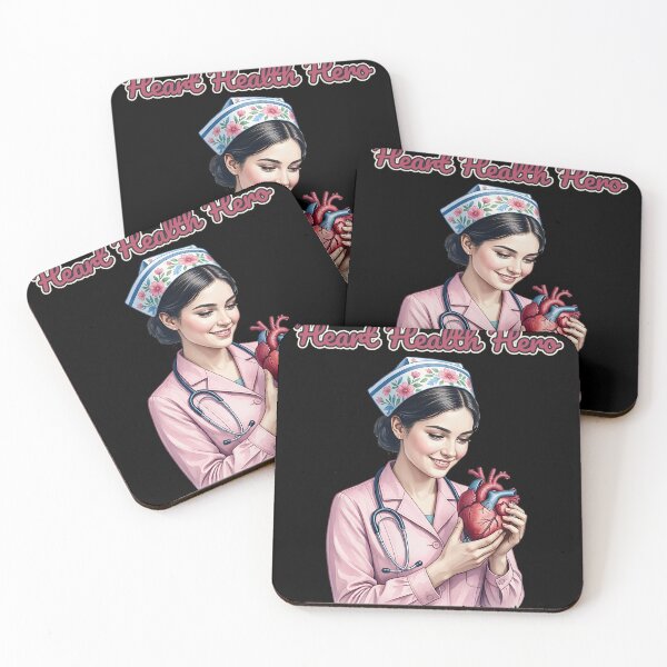Item preview, Heart Health Hero — Nurse Holding a Heart designed and sold by DarkAgeArt.