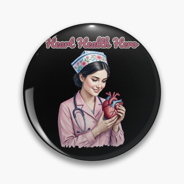 Item preview, Heart Health Hero — Nurse Holding a Heart designed and sold by DarkAgeArt.