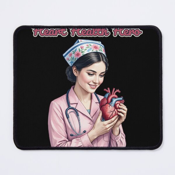 Item preview, Heart Health Hero — Nurse Holding a Heart designed and sold by DarkAgeArt.