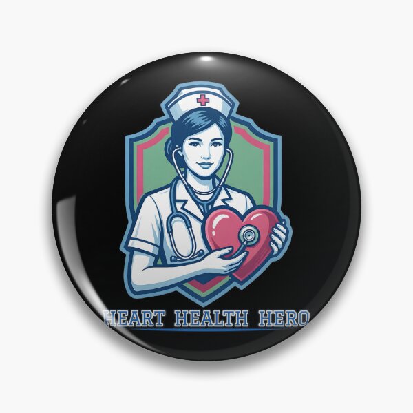 Item preview, Heart Health Hero — Nurse Holding a Heart designed and sold by DarkAgeArt.
