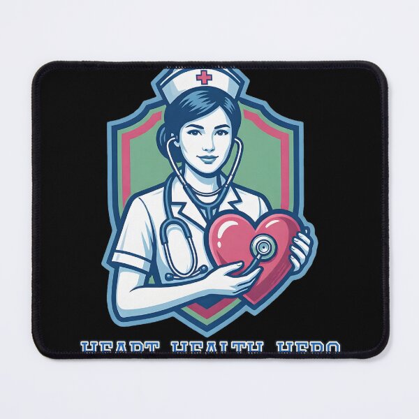 Item preview, Heart Health Hero — Nurse Holding a Heart designed and sold by DarkAgeArt.