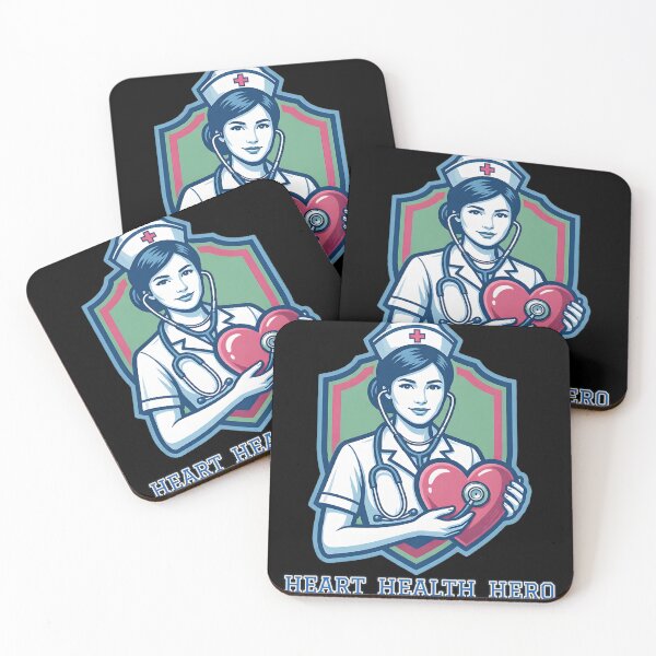 Item preview, Heart Health Hero — Nurse Holding a Heart designed and sold by DarkAgeArt.