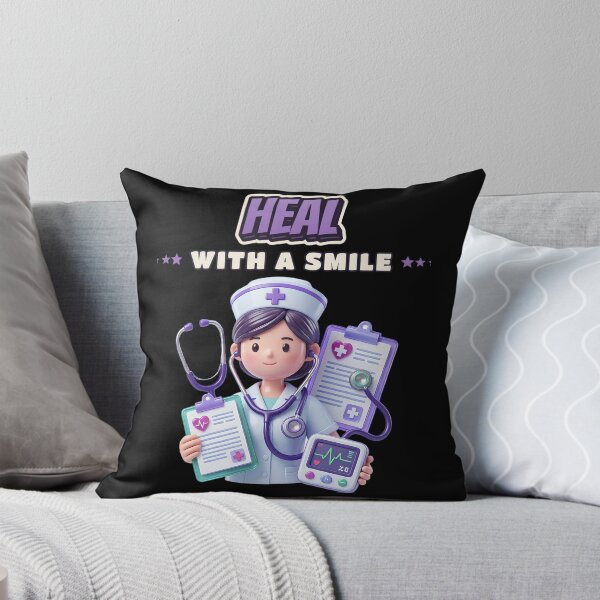 Item preview, Heal with a smile — Nurse with a Stethoscope designed and sold by DarkAgeArt.