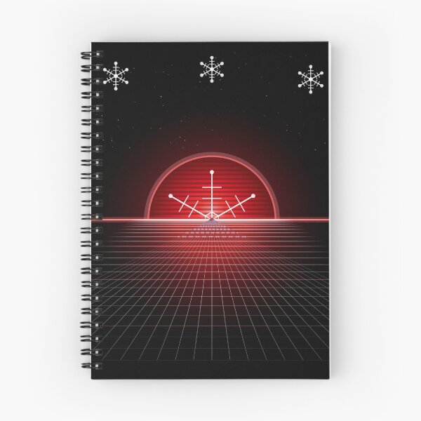 Item preview, Retro Synthwave Christmas Grid Neon Red Holiday Sweatshirt designed and sold by BirhanuDesigns.