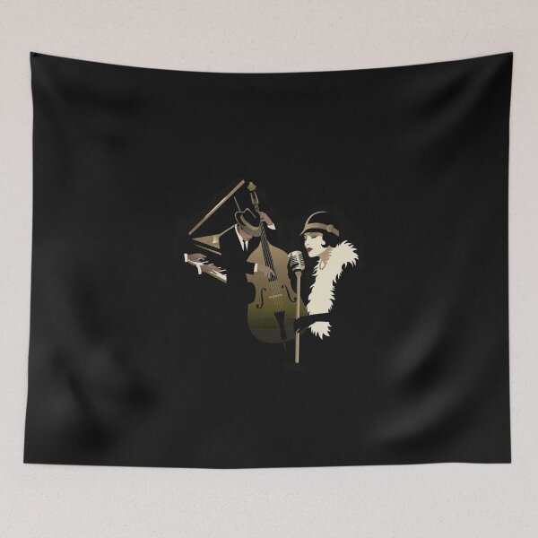 Item preview, Vintage Jazz Band and Flapper Singer Art Dec designed and sold by AgdBol.