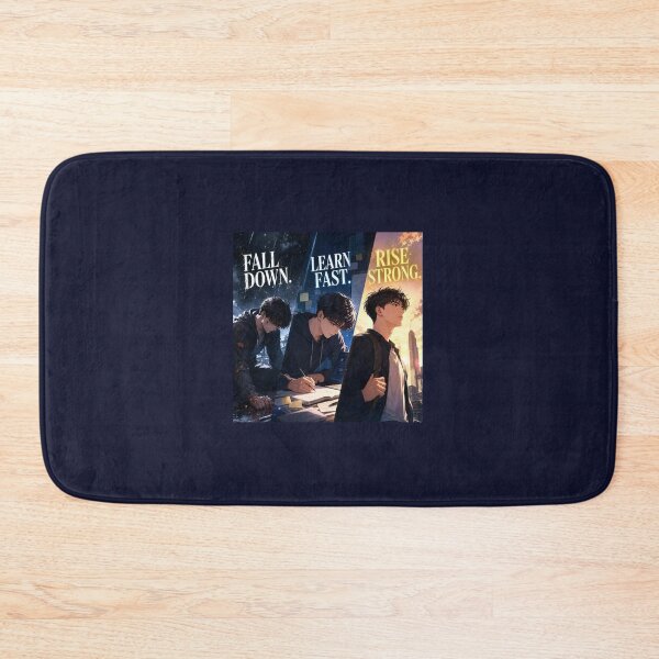 Item preview, Fall Down Learn Fast Rise Strong – Resilience and Growth Mindset Quote designed and sold by ManggaeJM.
