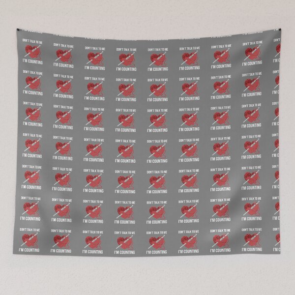 Item preview, Don't Talk To Me I'm Counting Crochet Crafter designed and sold by SofiBlair.