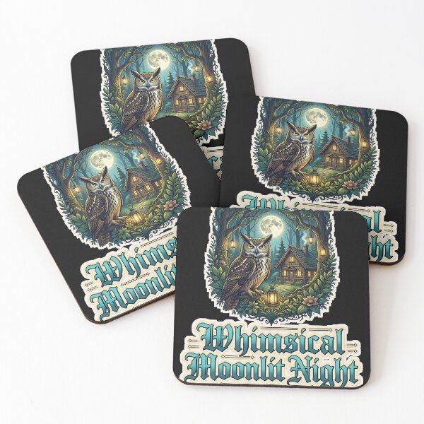 Item preview, Whimsical Moonlit Night — Whimsical Forest Scene designed and sold by DarkAgeArt.