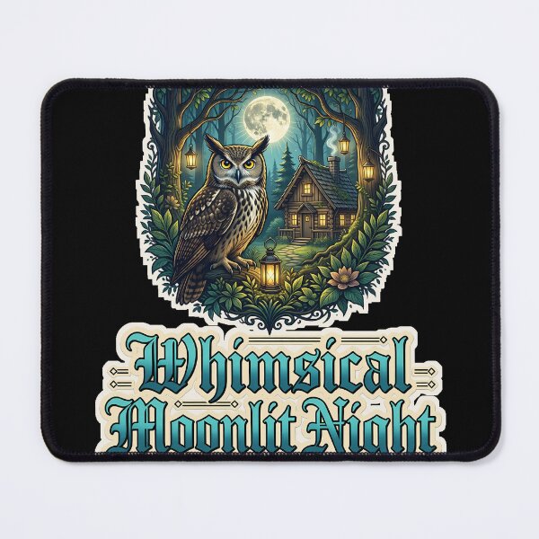 Item preview, Whimsical Moonlit Night — Whimsical Forest Scene designed and sold by DarkAgeArt.
