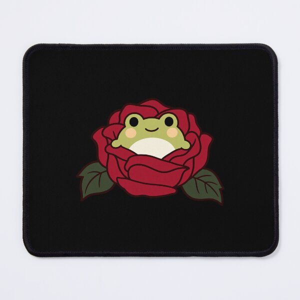 Item preview, Cute Gothic Frog Nestled in a Dark Rose designed and sold by AMICO77.