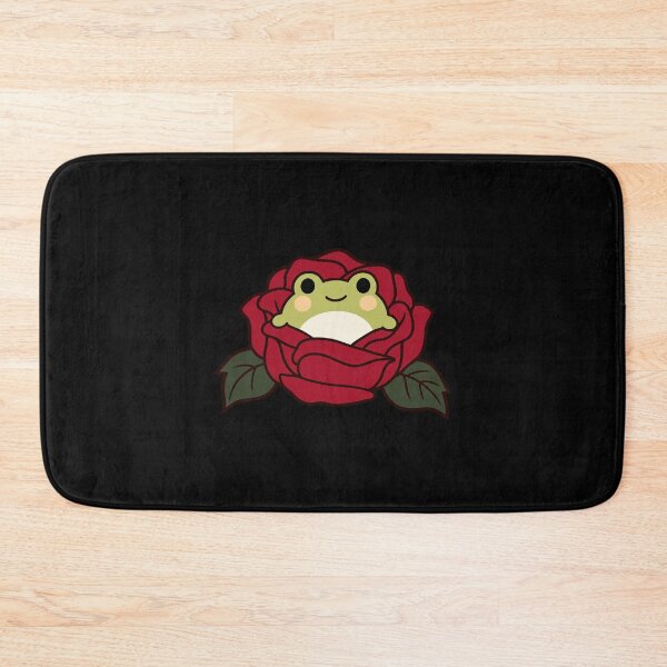 Item preview, Cute Gothic Frog Nestled in a Dark Rose designed and sold by AMICO77.