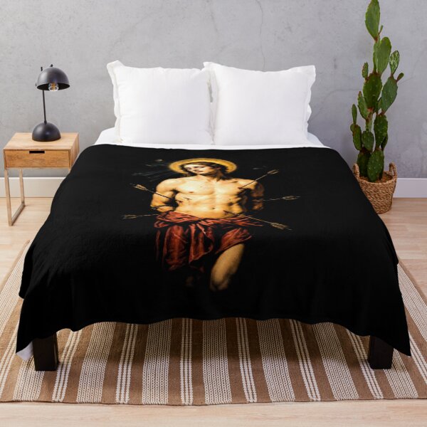 Item preview, Saint Sebastian with Arrows and Golden Halo designed and sold by Krasnovaovaova.
