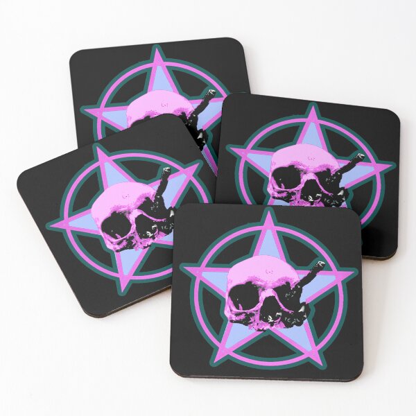 Item preview, Skull Inside A Pentagram Circle designed and sold by weirdove.