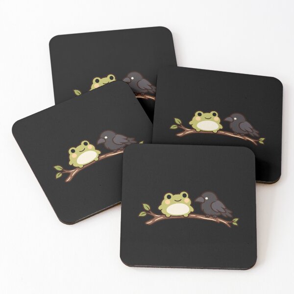 Item preview, Cute Gothic Frog and Raven on a Branch designed and sold by AMICO77.