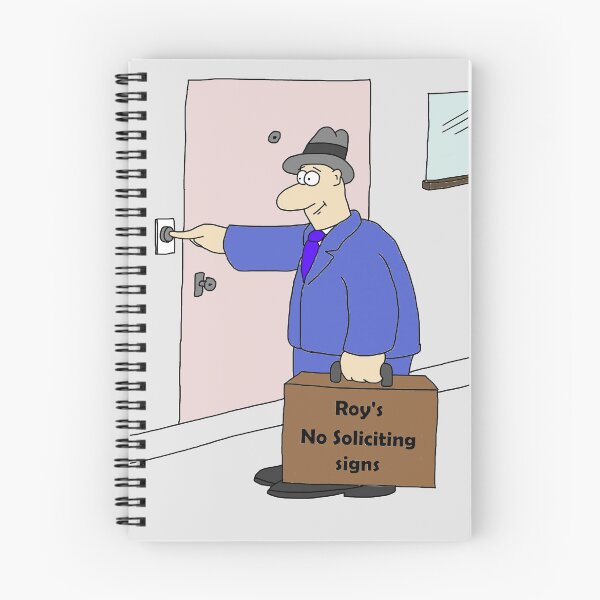 Item preview, Man selling no solicitation signs designed and sold by Sneerze.
