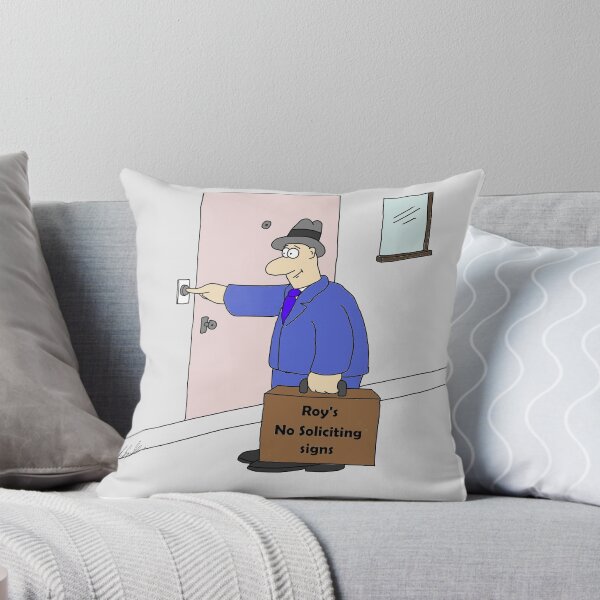 Item preview, Man selling no solicitation signs designed and sold by Sneerze.