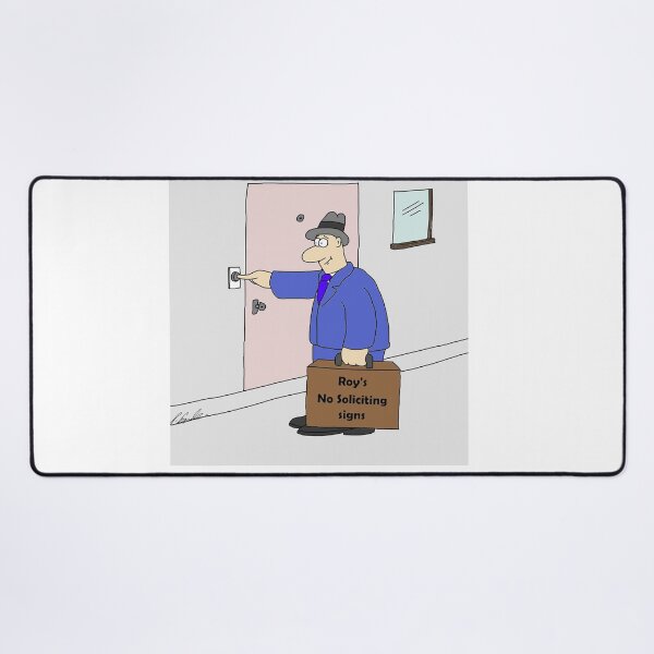 Item preview, Man selling no solicitation signs designed and sold by Sneerze.