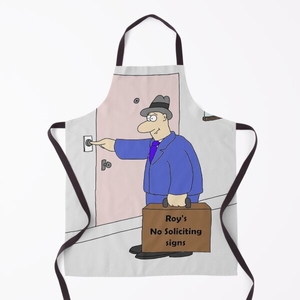 Item preview, Man selling no solicitation signs designed and sold by Sneerze.