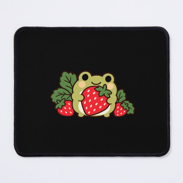 Item preview, Cute Cottagecore Frog Hugging a Ripe Strawberry designed and sold by AMICO77.