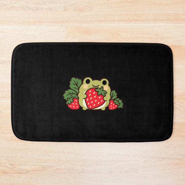 Item preview, Cute Cottagecore Frog Hugging a Ripe Strawberry designed and sold by AMICO77.