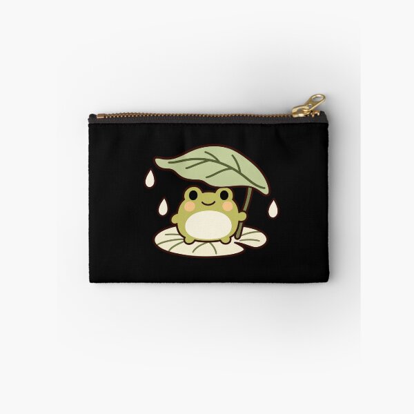 Item preview, Cute Cottagecore Frog Sheltering Under a Leaf designed and sold by AMICO77.