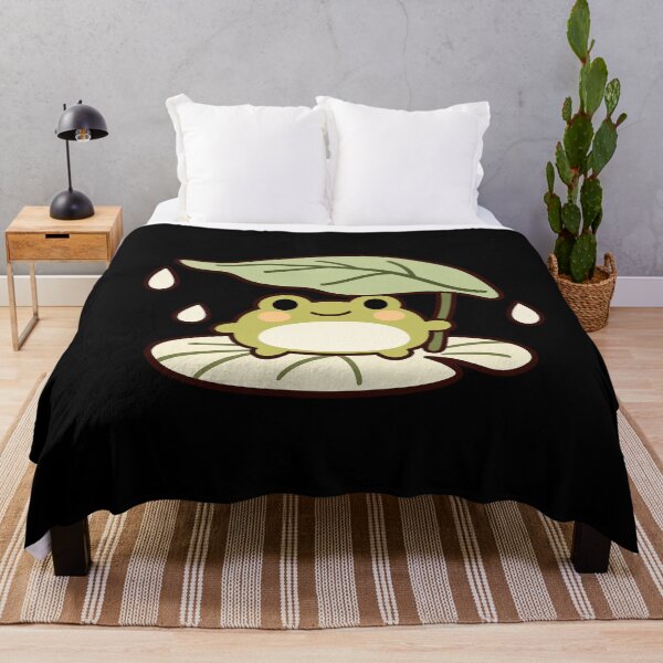 Item preview, Cute Cottagecore Frog Sheltering Under a Leaf designed and sold by AMICO77.