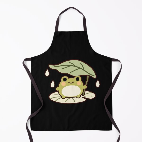 Item preview, Cute Cottagecore Frog Sheltering Under a Leaf designed and sold by AMICO77.