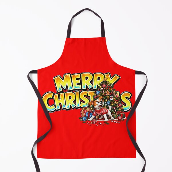 Item preview, Don't Touch the Tree – Funny Christmas Dog designed and sold by Mac Sketches.