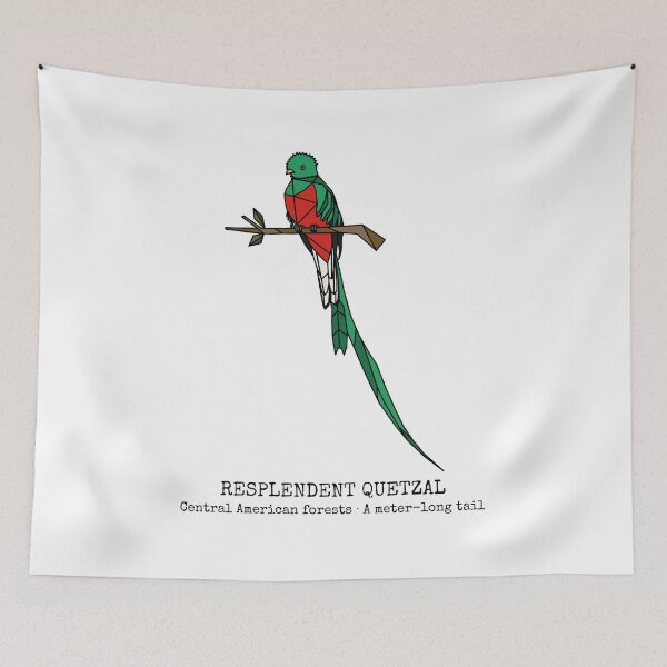 Item preview, Geometric Resplendent Quetzal designed and sold by AnimalsKnowAll.