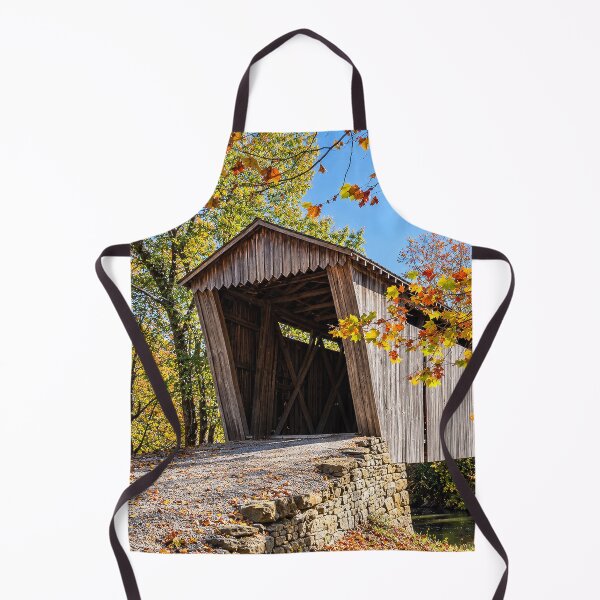 Item preview, Switzer Covered Bridge in Autumn designed and sold by gotucoveredart.