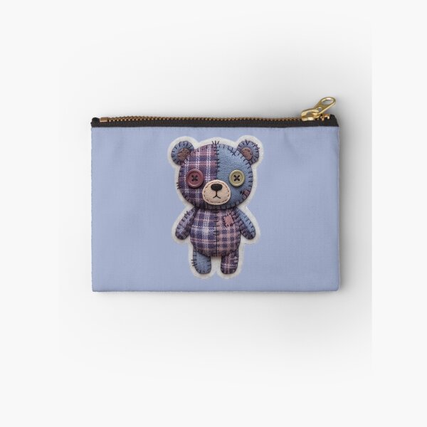 Item preview, Cute Stitched Felt Teddy Bear Halloween Patch Art designed and sold by KPT Art & Design.