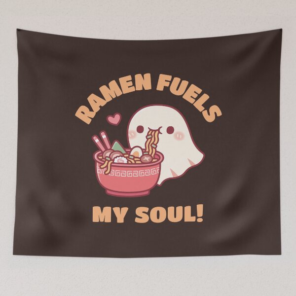 Item preview, Ramen Fuels My Soul Cute Ghost Loves Noodles designed and sold by rustydoodle.