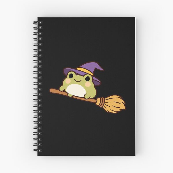 Item preview, Cute Witchy Frog Flying on a Broomstick designed and sold by AMICO77.