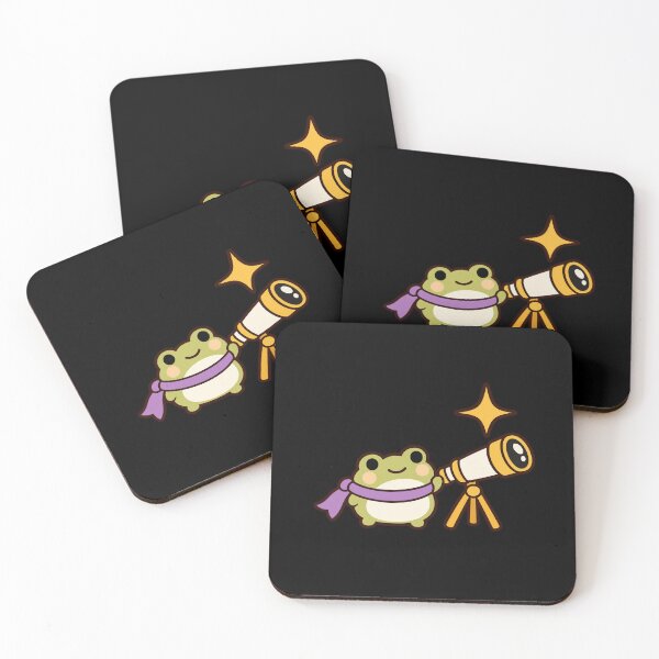 Item preview, Cute Witchy Frog Watching a Golden Star designed and sold by AMICO77.