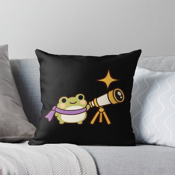 Item preview, Cute Witchy Frog Watching a Golden Star designed and sold by AMICO77.