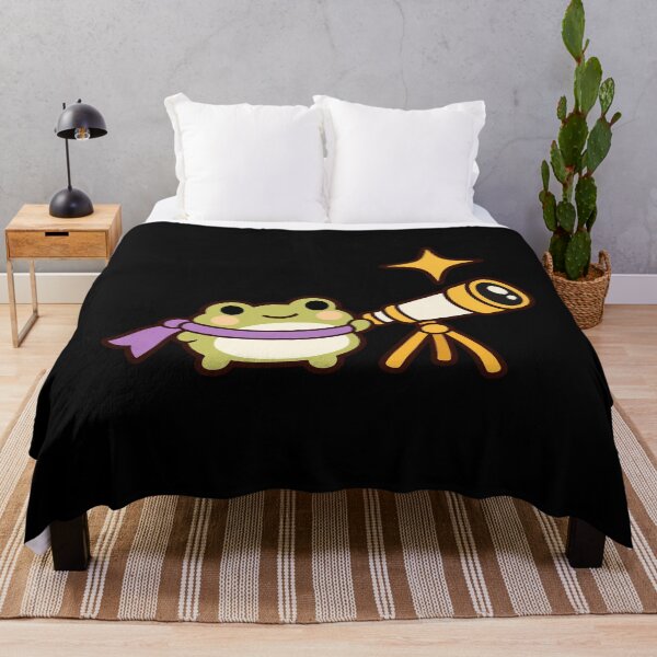Item preview, Cute Witchy Frog Watching a Golden Star designed and sold by AMICO77.