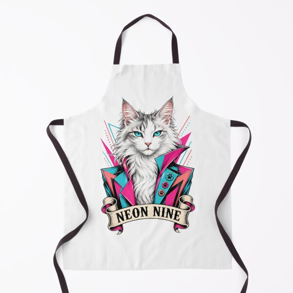 Item preview, Neon Nine Cat Cyber 80s designed and sold by Old's Cool Cat Studio.