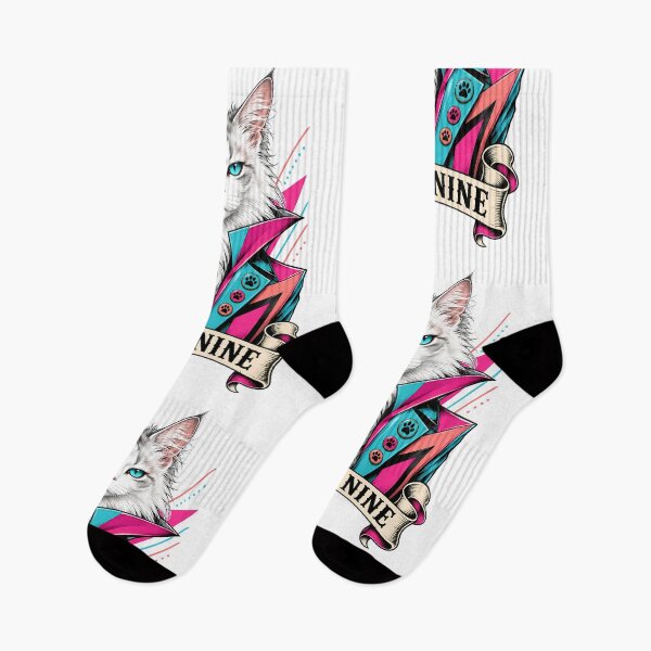 Item preview, Neon Nine Cat Cyber 80s designed and sold by Old's Cool Cat Studio.