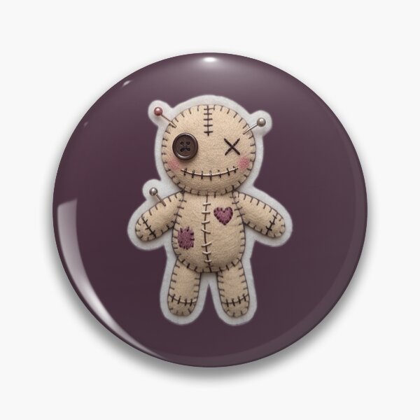Item preview, Cute Felt Voodoo Doll Stitched Halloween Art designed and sold by KPT Art & Design.