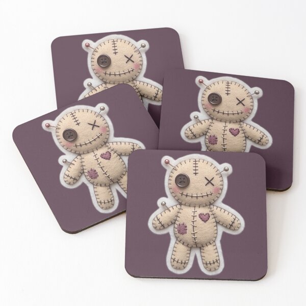 Item preview, Cute Felt Voodoo Doll Stitched Halloween Art designed and sold by KPT Art & Design.