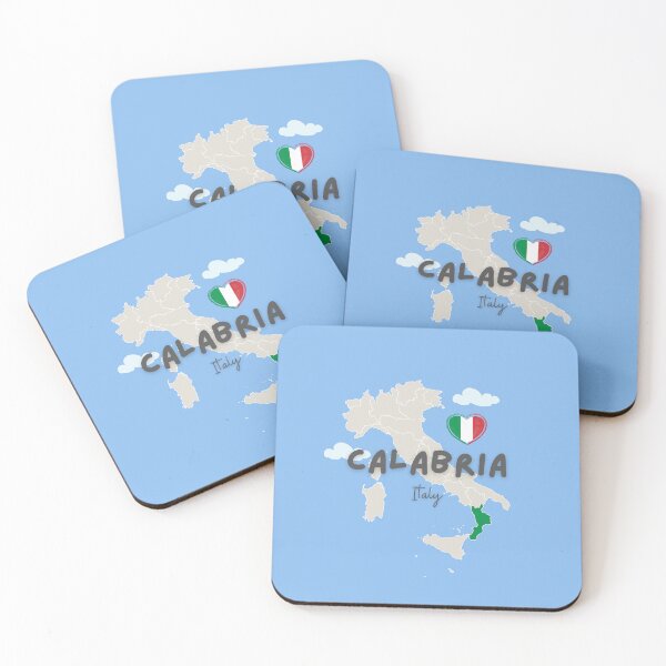 Item preview, Calabria Italy Map designed and sold by AnulaArt.