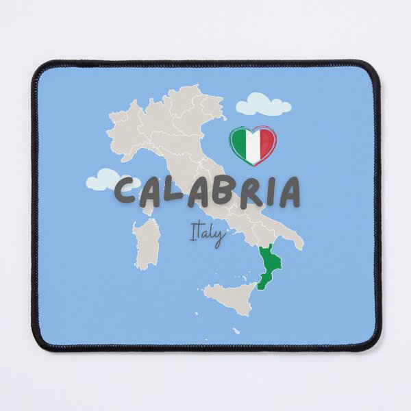 Item preview, Calabria Italy Map designed and sold by AnulaArt.