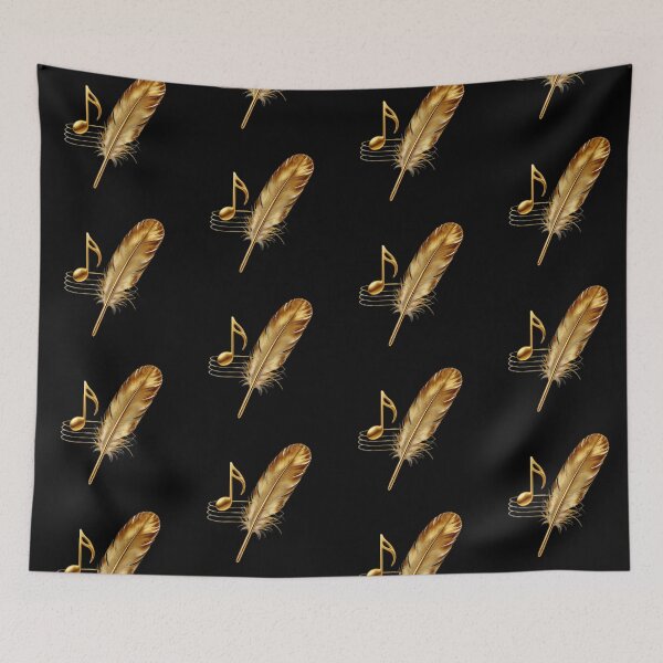 Item preview, Solenne Gold Feathers and Musical Note designed and sold by Solenne Music.