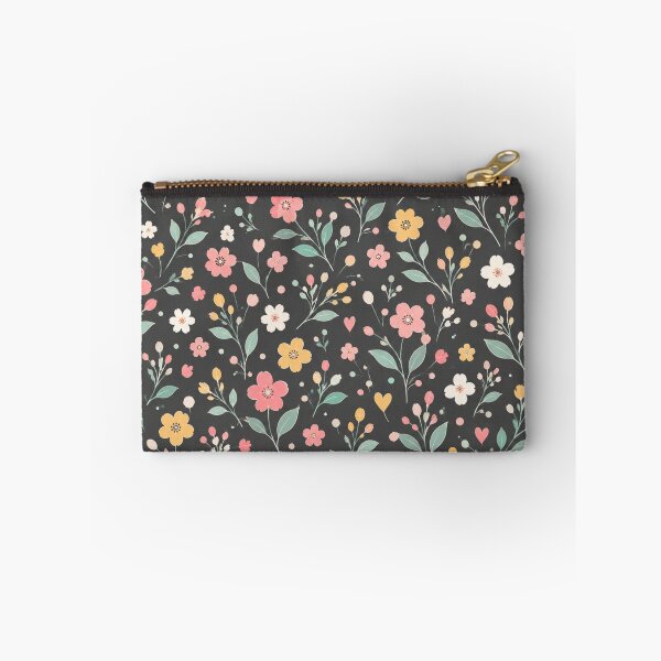 Item preview, Midnight Pastel Garden – Colorful Floral Pattern on Charcoal Gray designed and sold by HO•Designs.