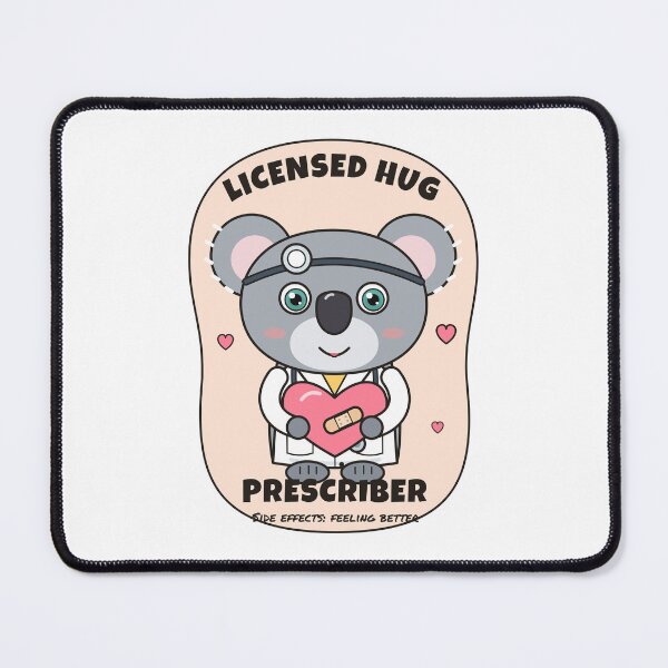 Item preview, Licensed Hug Prescriber. Cute Koala Doctor designed and sold by atedesigns.