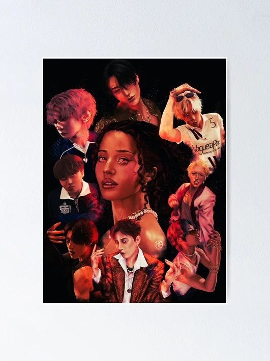 Thumbnail 1 of 3, Poster, BAD - ATEEZ designed and sold by InaDoesArt.