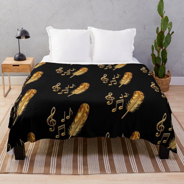 Item preview, Solenne Gold Feathers and Musical Notes designed and sold by Solenne Music.